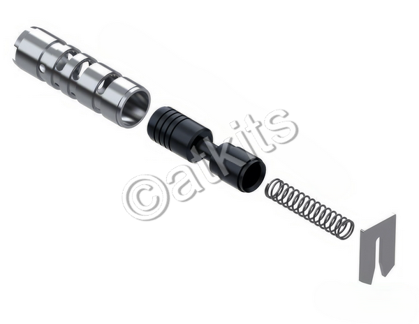 VALVE KIT / COMPENSATOR FEED REGULATOR / GM 6L45 / 6L50 / 6L80 / 6L90 / 6T30 (GEN 1) / 6T40 (GEN 1) / 6T45 (GEN 1) / 6T50 (GEN 1) (CONTAINS: VALVE / SLEEVE / SPRING / RETAINING CLIP)