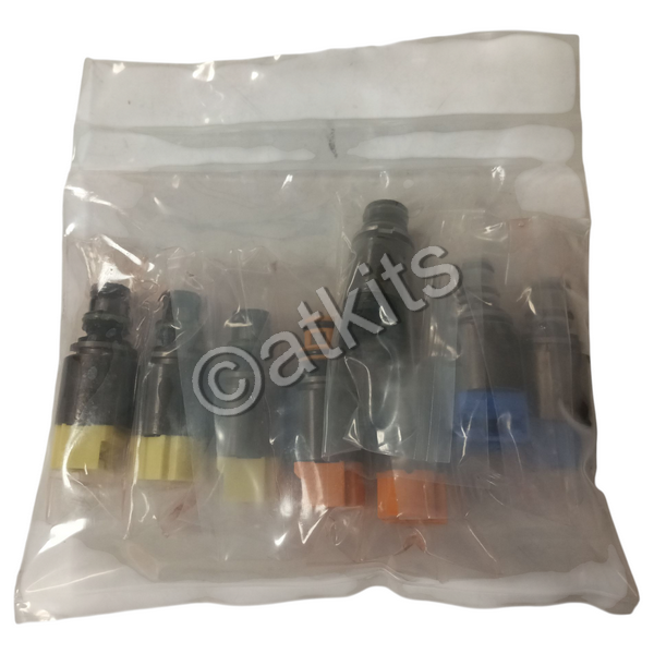 Solenoid Kit ZF6HP21 /  Zf6hp28  /  9 Pcs ( 3 Yellow /  2 Blue  /  2 Orange /  1 Black /  1 Green /  Wire Harness /  Park Cylinder) Oem Made In Germany