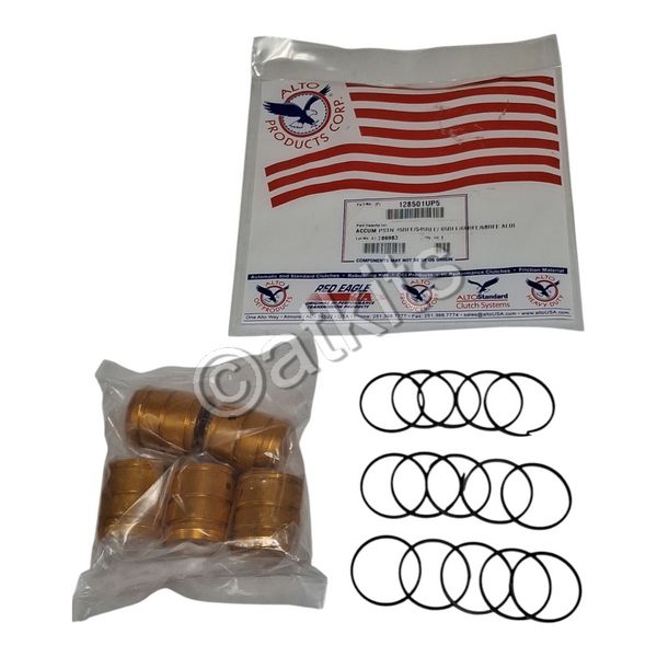 PISTON KIT / ACCUMULATOR / BILLET ALIMINIUM / CHRYSLER 45RFE / 545RFE / 65RFE / 66RFE / 68RFE (05 PISTONS / 15 TEFLON SEALS)