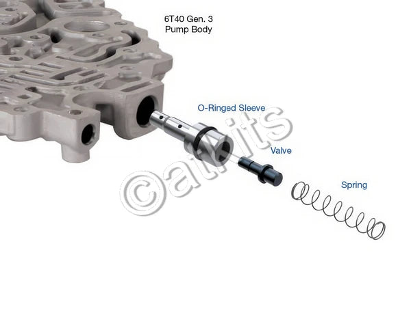 Valve Kit /  Lube On Demand /  Gm 6t31 (gen. 3 6T40) /  6t35 (gen. 3 6T40) /  6t41 (gen. 3 6T40) /  6t46 (gen. 3 6T40) /  6t51 (gen. 3 6T40)