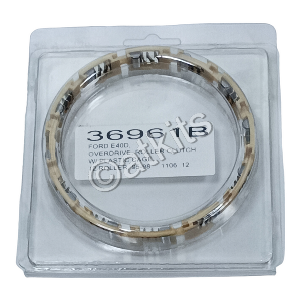 SPRAG / FORD / E4OD / OVERDRIVE ROLLER CLUTCH W/PLASTIC CAGE (TAN) / 12 ROLLER / 4.086" DAIMETER 95-98 (IND: 36961B) (OEM# F5TZ-7A098-A / 7471019)