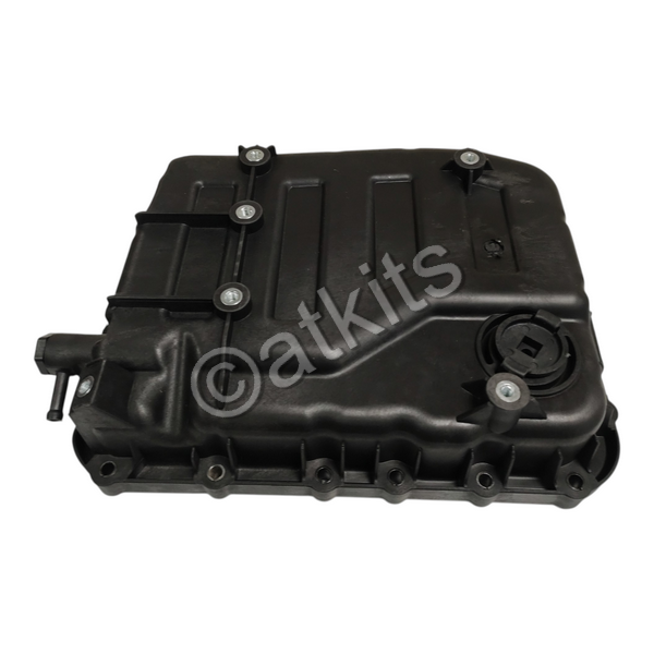 OIL PAN / HYUNDAI SANTA FE / SONATA / TUCSON 2.4L A6MF1/A6MF2 (REPLACES OEM# 45280-3B850) (AFTERMARKET) (W/3 BOLTS FOR COOLER)