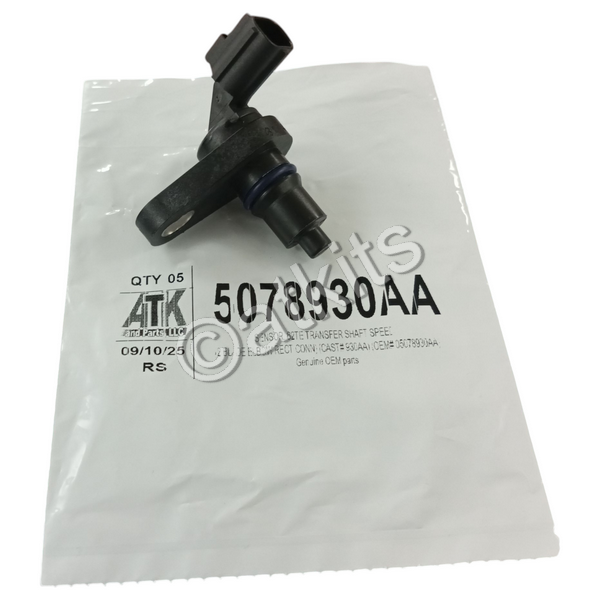 SENSOR / 62TE TRANSFER SHAFT SPEED (2 BLADE ELBOW RECT CONN) (CAST# 930AA) (OEM) (OEM# 5078930AA)