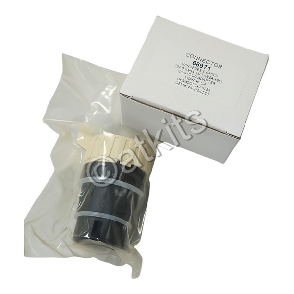 CONNECTOR / ECM PLUG ADAPTER MERCEDES 722.6 (W5A-330 / W5A-580) 96-UP (OEM# 140-270-0250 / 203-540-0253)