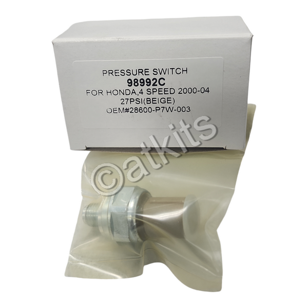 PRESSURE SWITCH HONDA APXA / APX4 / MPXA / MPWA / MPOA / AOYA / BOYA / BAXA /  / MAXA / MP1A / M6HA / MPJA / MDWA / PX4B BEIGE CONNECTOR / 27 PSI / 90-97 HONDA / ACURA / (OEM# 28600-P7W-003)