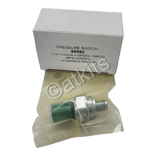 PRESSURE SWITCH HONDA APXA / APX4 / MPXA / MPWA / MPOA / AOYA / BOYA / BAXA / MAXA /  / MP1A / M6HA / MPJA / MDWA / PX4B / GREEN CONNECTOR / 38 PSI / 90-97 (OEM# 28600-P6H-00328600-P6H-013 / 28600-P6H-003 / 28600-RCL-004 / 28600-RCL-013)