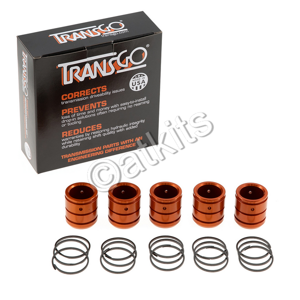 ACCUMULATOR PISTON AND RING / BILLET (FITS 604 / 606 / 40 / 41TE / 42LE / 62TE / 42RLE / 45RFE / 545RFE / 65RFE / 66RFE / 68RFE) (INCLUDES: 05 ACCUMULATOR PISTONS AND 15 SCARF CUT PTFE RINGS)
